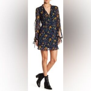 NWOT Band of gypsies, watercolor keyhole dress